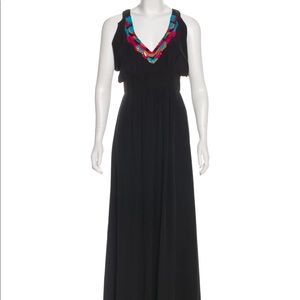TIBI Black Silk Maxi Dress Size: XS
